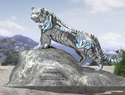 Tiger statue to be displayed at Inwangsan Mountain (Source: Jongno-gu district Office)