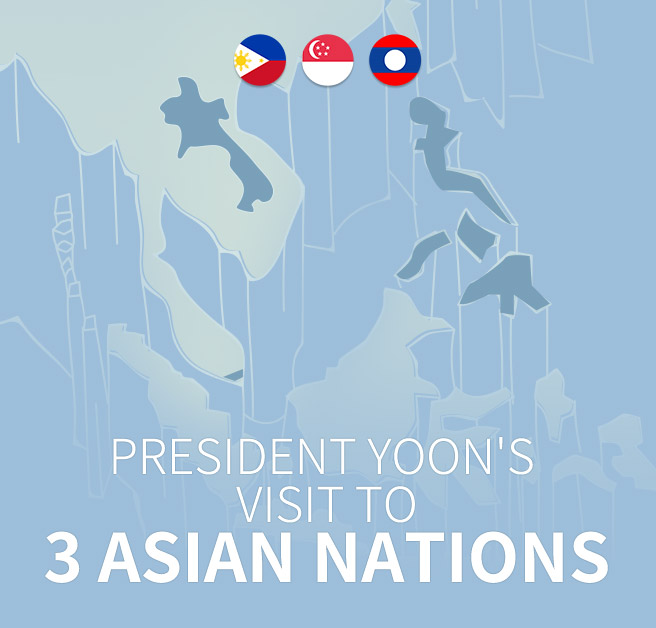 President Yoon's  visit to 3 Asian nations